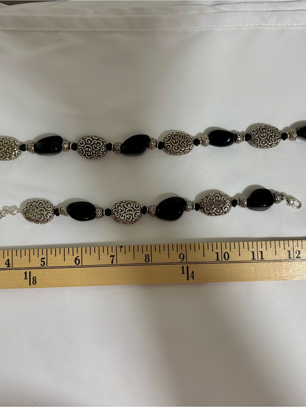 Brighton Full Moon Rising Black Onyx Silver Plated Necklace & Bracelet Set - Picture 2 of 3